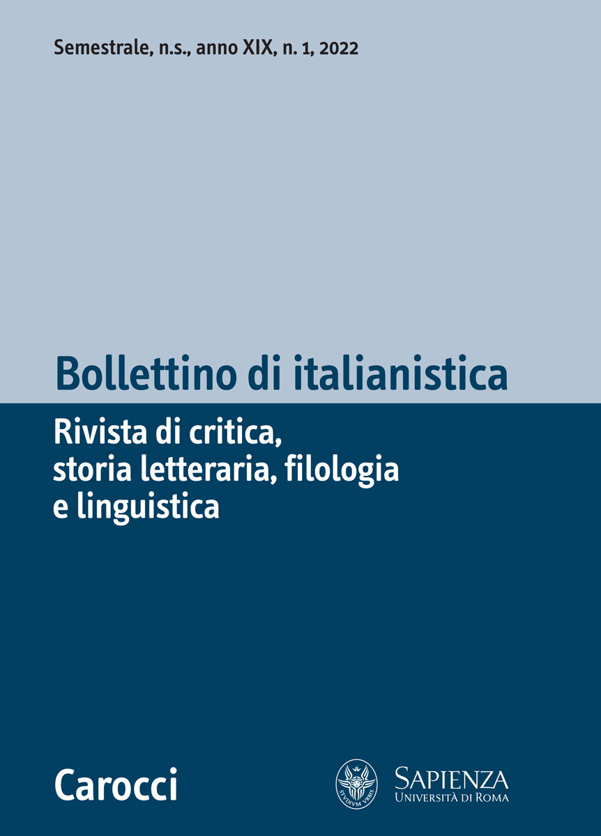 Bollettino di italianistica||Rivista di critica, storia letteraria, filologia e linguistica|