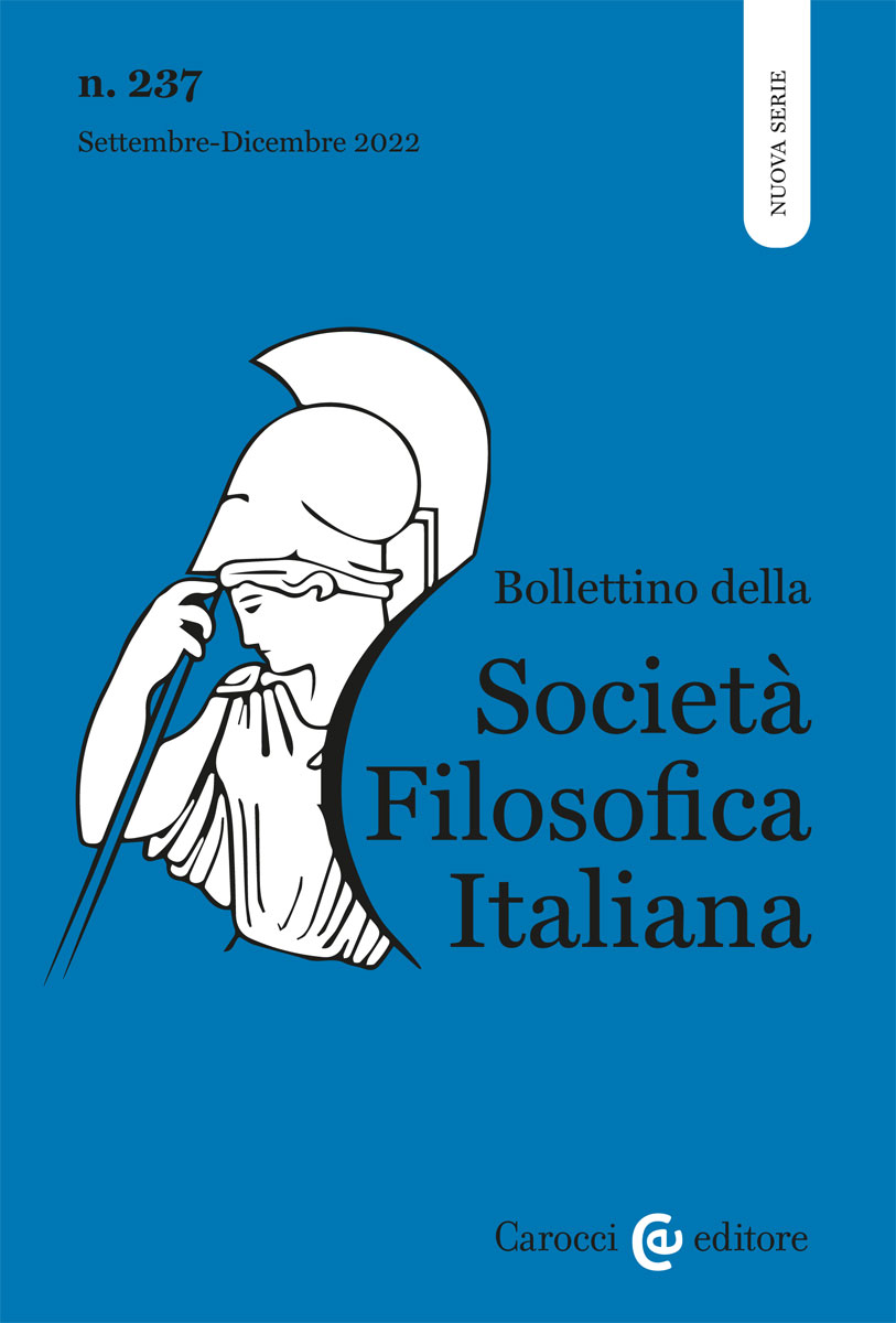 Bollettino della Società Filosofica Italiana|||