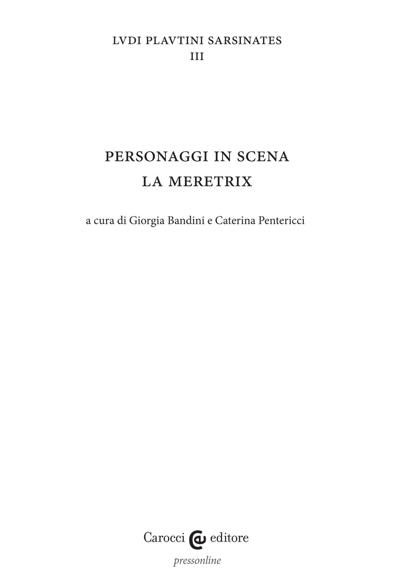 Personaggi in scena: la meretrix